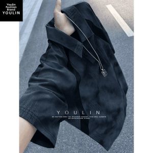 YOULIN | Mesh Dye Short Sleeve Polo Shirt