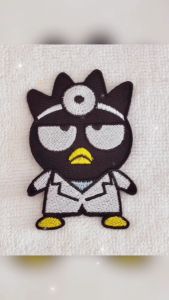 ตัวรีดติดเสื้อ ตีนตุ๊กแก สติ๊กเกอร์ Sticker อาร์ม ตัวรีด อาร์มติดเสื้อ รถ ลาย โลโก้ ตรา Bad Badtz Maru Iron on Patch Badge ตกแต่งเสื้อผ้า Sticker DIY สติ๊กเกอร์ติดรถ สติ๊กเกอร์ติดเสื้อ Sanrio ซานริโอ้