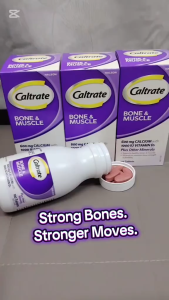 Caltrate Bone and Muscle 100 Tablet 600mg Calcium dengan 1000 IU Vitamin D3 untuk Kesehatan Tulang & Otot Mengaktifkan Syaraf Melancarkan Peredaran Darah