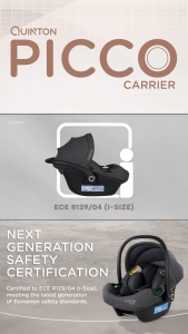 Quinton Picco Carrier Car Seat R129 i-size Infant / Isofix Base