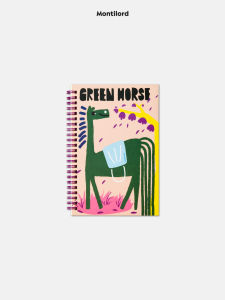 Montilord A5 Thick Paper Notebook Horizontal Line Journal Creative Animal Design High Aesthetic Value Small Notebook Spiral Binding