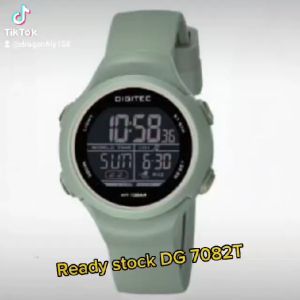 Jam tangan Digitec DG7082 T tali rubber digital wanita original