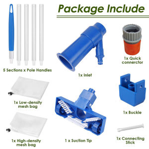 Portable Swimming Pool Underwater Vacuum Cleaner with Handle Pool Spa Jet Vacuum Cleaner for Above Ground Pool Spa Pond Hot Tub