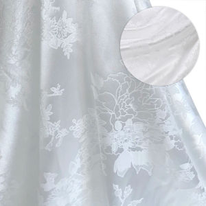 Vải Dệt Hoa Mẫu Đơn Cổ Điển Chất Liệu Gấm Jacquard Rộng 150cm Chất Liệu Spandex/polyester Dùng May Trang Phục Patchwork Áo Dài Kimono.