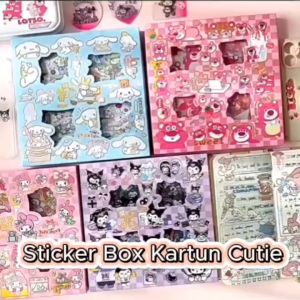 Gratis Semua - Stiker 100 lembar / Sticker Motif Kartun Korea Lucu Anti Air / Sticker Box Stiker Set Aesthetic Dekor Buku
