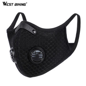 WEST BIKING Mặt nạ xe đạp bụi Mặt nạ xe đạp 3D Mặt nạ thể thao Bộ lọc than hoạt tính
