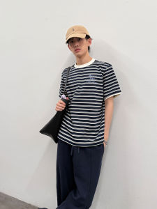 Roaringwild | Crew Neck Striped T-Shirt