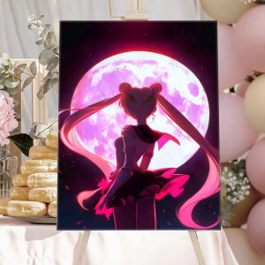 BILIBILI | ANIME S-SAILOR-MOON Mosaic Full Round/Square DIY Diamond Painting Canvas Art Wall Decor for Living Room Gift Unframed