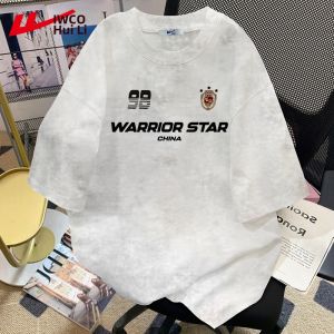 Warrior | Laid-back Comfort Cotton Short Sleeve T-shirt Round Neck Loose Fit
