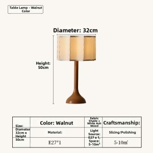WOGU | Wabi-sabi Style Solid Wood Decorative Floor Lamp