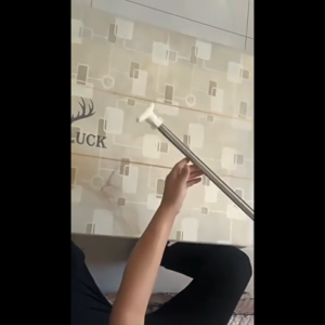 No‑Drill Extendable Adjustable Stainless Steel Rod Heavy‑Duty Wall Rod for Clothes Drying Shower Curtain
