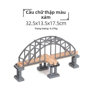 iekool | Phụ Kiện Cầu Đèn Thông Minh cho Tàu hỏa Đường Ray Gỗ