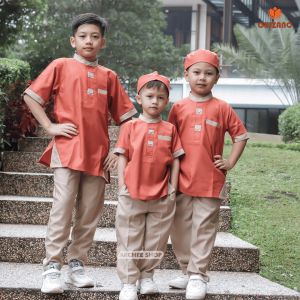 baju koko anak laki laki setelan muslim cowok attar katun toyobo fodu