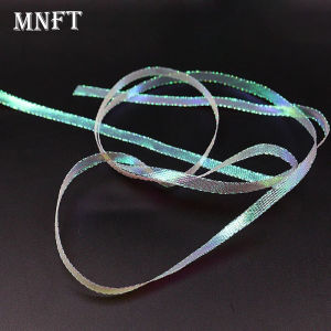 2M Ice Pearl Braidback 3/5mm Flat Diamond Braid Lace Sparkle Shrimp Backs Pearlescent Braided Fly Tying Material