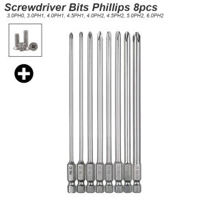 Screwdriver Bit Torx Slotted Phillips Square Socket Tip Magnetic Head 1/4 Shank For Power Drill Tool Precision Screw Driver Bat