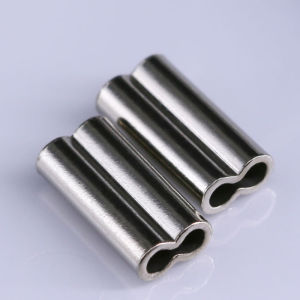 50pcs Brass Double Oval Fishing Line Crimping Tube Wire Crimp Connector Carbon tube Fishing Crimp Sleeves Accessories