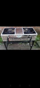 kompor martabak manis 2 tungku ples kaki