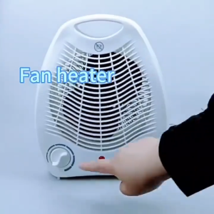2-in-1 Portable Electric Fan Heater na may Thermostat | Overheat Protection Desktop Space Heater at Cool Fan para sa Bahay at Opisina
