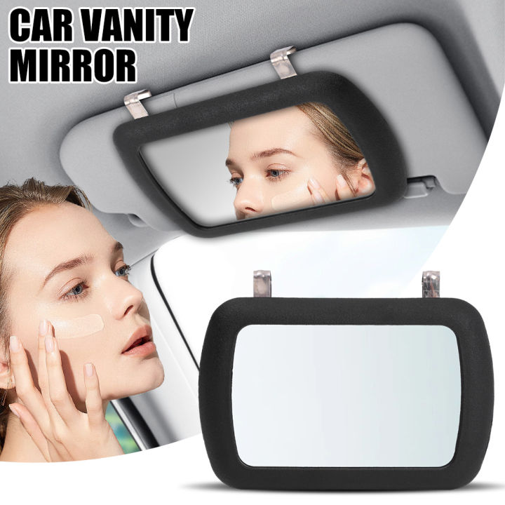 Car Cosmetic Mirror Interior Sun Visor Clipon Make Up Glasses Universal Male Female Portable