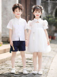 Kindergarten Graduation Photo Costume Primary School Class Uniform Hostess Ceremony New Chinese Style Six One Chorus Performance Clothes
