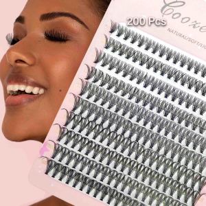 20D DIY Eyelash Extension Natural Look Dense Look Faux Eyelash Clusters for Different Make-up Styles  Suitable for Girls