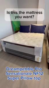 Dreampebble Pro Sensationale NF12 Super Pillow-top Mattress - Hybrid Natural Latex with Pocketed Springs