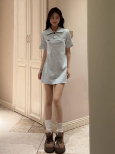 Homecore | Slim Fit POLO Collar T-Shirt Dress