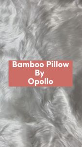 Opollo Comfy Series Bamboo Pillow Large (23 x 53 cm) for Baby & Kids Shiba Inu Designed in SG Soft & Fluffy