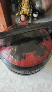 Bakul Siah Tradisional Peranakan Baba Nyonya Vintage Antik Handmade | Vintage Baba Nyonya Basket | 娘惹传统提篮古董收藏