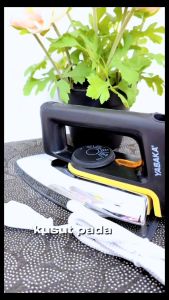 Setrika Anti Karat YASAKA National Quick Heat dengan Layar Sentuh dan Dapat Ditutup - Putih Tua