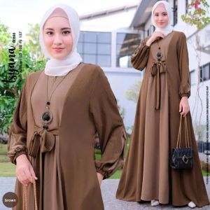 VIP Fashion Hijab ISYANA DRESS BC BAHAN CRINKLE ( RESLETING DEPAN / BUSUI ) Gamis Dress Kondangan Model Terbaru Dress Wanita Dewasa Kekinian 2023 Panjang Gamis Wanita Dewasa Simpel 2023 Mewah Dress Model Terbaru 2023