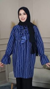 349 เสื้อยาว(เข่า) มินิเดรส พิมพ์ลายน่ารัก สีสดใส สามารถระบายวีมีเชื้อกผูกโบว์ DF40 ให้กับทุกวัน