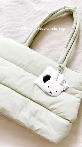 【SG】 Miffy Bag Large Capacity Casual Tote Shoulder Bag Puffer Laptop Tote Bag