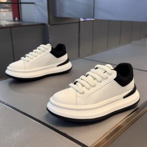 Mens Casual Sport Shoes Autumn High-End Trend White Low-Top Boost Comfortable Breathable Teenagers Youth Increased Height McQueen