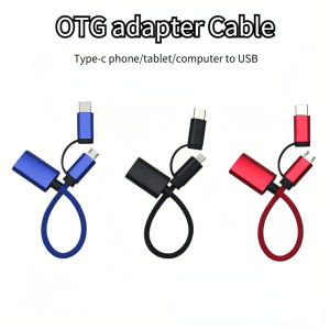 2 in 1 Type-C OTG Adapter Cable for Samsung S10 Xiaomi Mi 9 Android MacBook Mouse Gamepad Tablet PC Type C OTG USB Cable