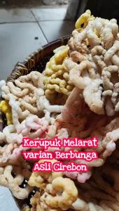 PROMO Kerupuk Mlarat varian Bunga khas Cirebon dibuat dengan pasir / Krupuk Melarat asli daerah cemilan makanan tradisional daerah bisa COD seluruh Indonesia