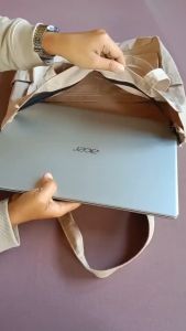 Totebag Kanvas Polos Saku 4 Style Korea