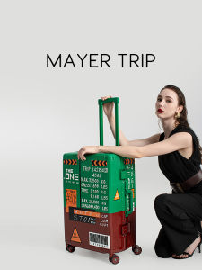 MAYERTRIP Fashionable Hardshell Luggage Suitcase Trendy Travel Bag with Password Lock Wheel Design for Youth