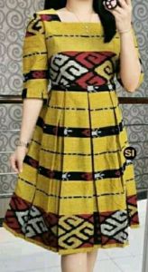 Dres Tenun model wiru
