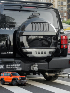 Full Coverage Armor Style Spare Tire Cover Decorative Accessory