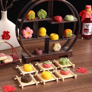 Chinese Wedding Cake Display Stand Dessert Table Decoration Full Set Engagement Banquet Pastries Arrangement Ornament