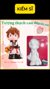 Tượng thạch cao Kiếm sĩ M42 (Không kèm màu) Bé Tô Màu Tô Tượng