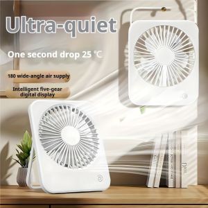 ltra-thin Portable Desktop Fan - Foldable Hanging Design 180° Rotating Bracket Strong Cooling for Summer Lightweight and Simple Ideal for Home Office Travel Outdoor Use WomenS Fashionable Choice! Fan Accessories