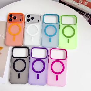 Slim Matte Candy Color Magnetic ForMagsafe Case ForiPhone 17 Air 16 E 15 14 Plus 13 12 11 Pro Max Wireless Charge Phone Cover