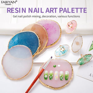 Resin Nail Palette Mixing Nail Gel Polish Cream Foundation Display False Nail Tips Showing Shelf Tools