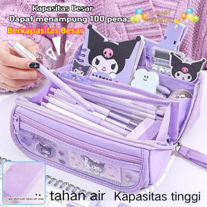Lantai 9 Tempat Pensil Baru Sanrio Kuromi Cinnamorol Melody / Tahan air Kotak Pensil Ins Penyimpanan Alat Tulis Siswa