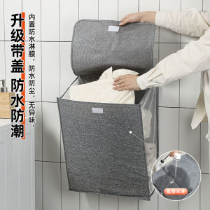 Foldable Wall-Mounted Laundry Hamper for Bathroom Bedroom High Capacity Hanging Dirty Clothes Basket Home Dormitory Use