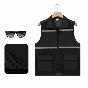 ZUOSALUN | Customizable Logo Purple Mesh Vest