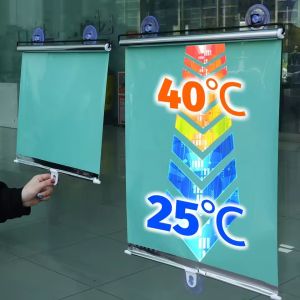 Xe có thể thu vào tối hoàn toàn che nắng với xe ôtô màu xanh giác hút Văn Phòng Nhà Cửa Cửa sổ cách nhiệt bảo vệ khỏi ánh mặt trời che nắng