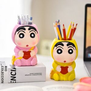 Miniso Dễ Thương Bixin Crayon Shinchan Bút Nhựa Để Bàn Văn Phòng Trang Trí Người Yêu Phong Cách Sáng Tạo Quà Tặng